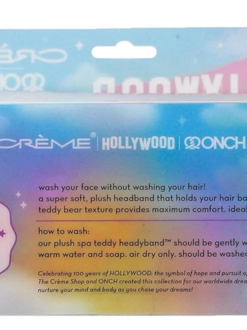 The Crème Shop x ONCH Teddy Headband - Spa Headband for Skincare and Makeup NEW